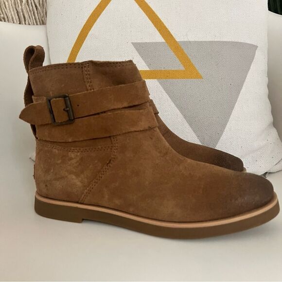 Ugg Josefene Distressed Suede Ankle Boots Chestnut US 6 EU 37 NEW MSRP $150 - Picture 4 of 10